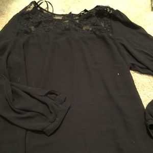 Black sheer top